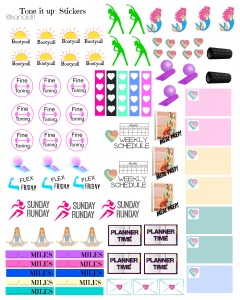 tone it up stickers